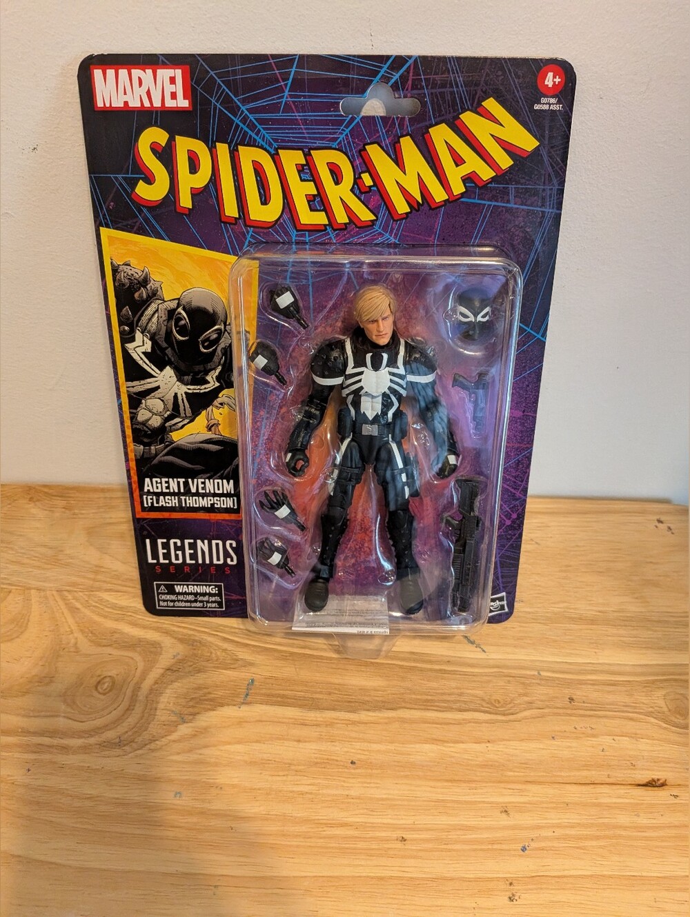 Marvel Spider-Man Agent Venom Action Figure - Black, White, Blonde